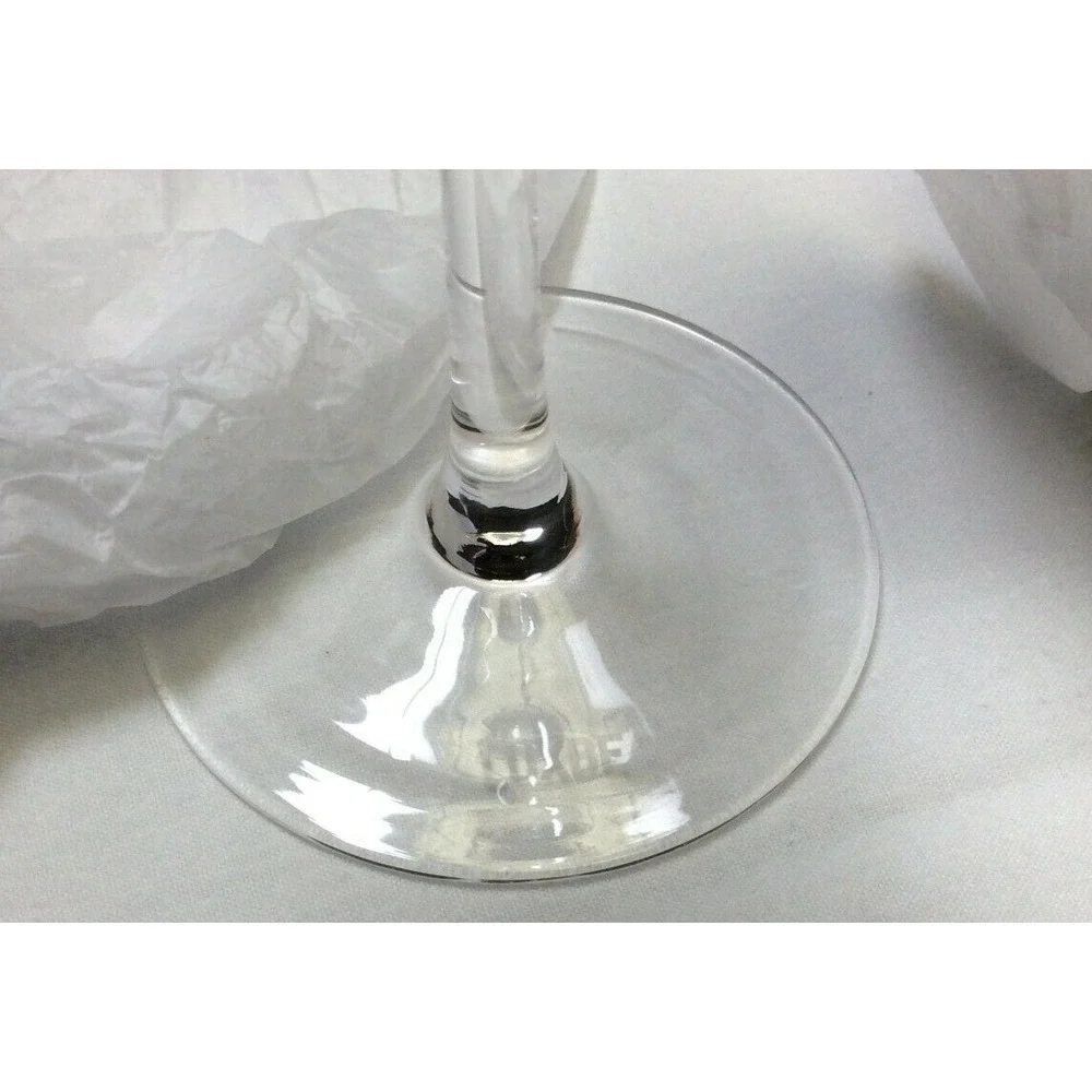Collectible Luxbe high end crystal wine glasses, set of 4 new in box - T1383